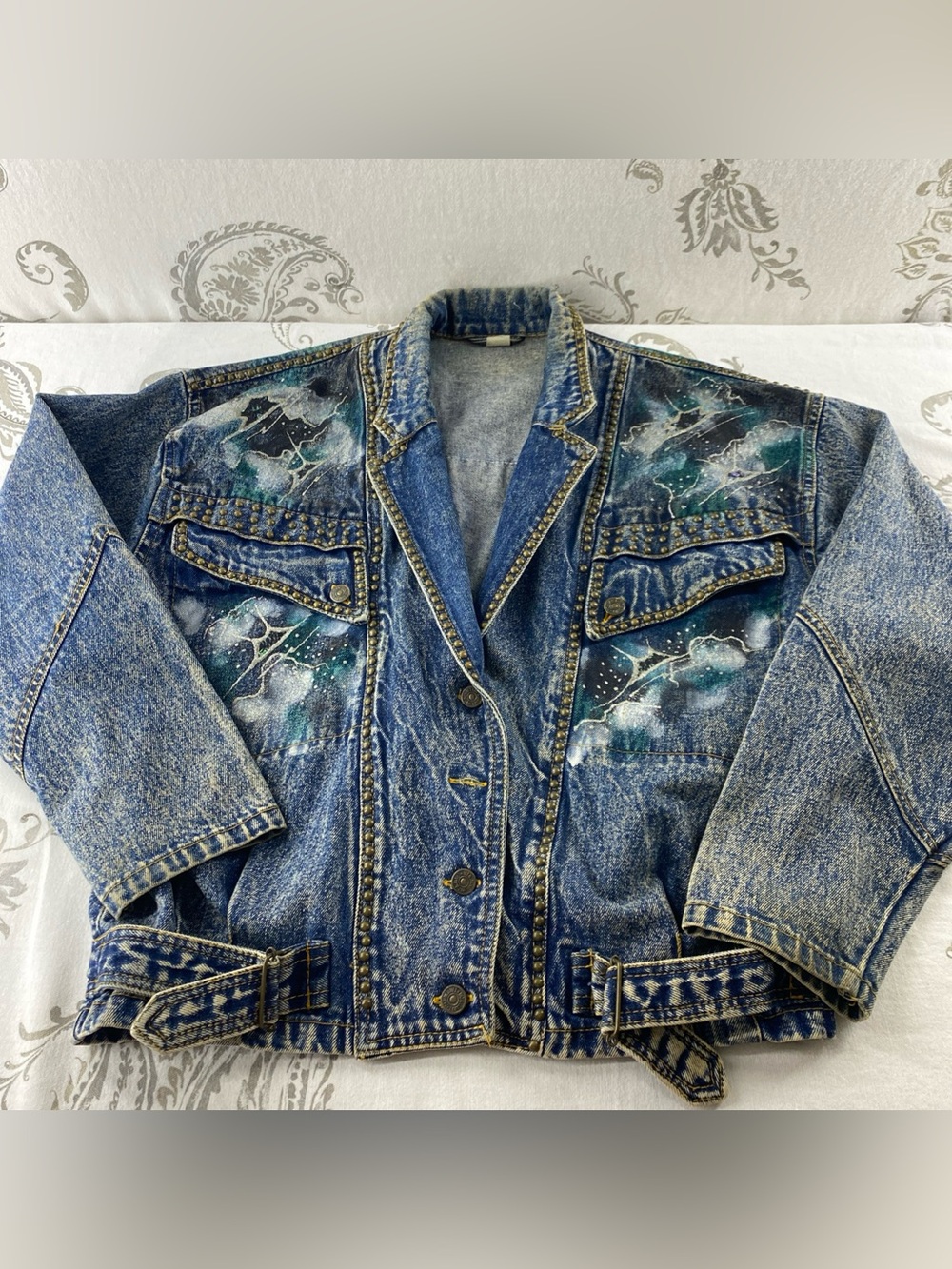 Vintage Pat & Janet Denim jacket
80s 90s studded medium